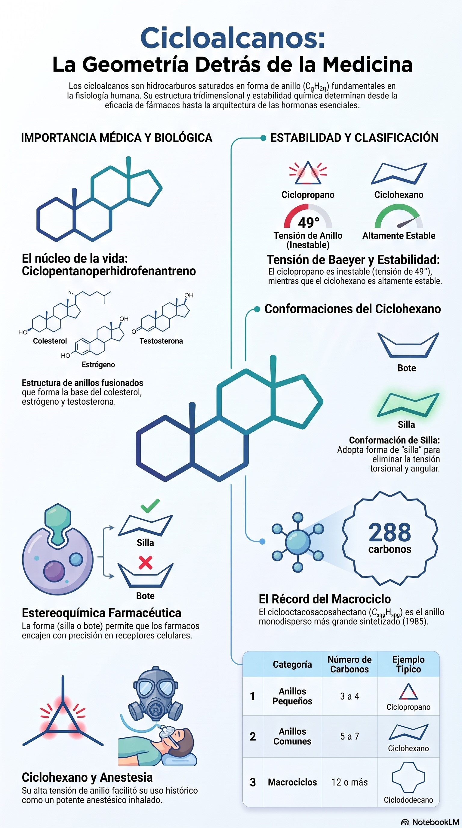 Infografía de Cicloalcanos