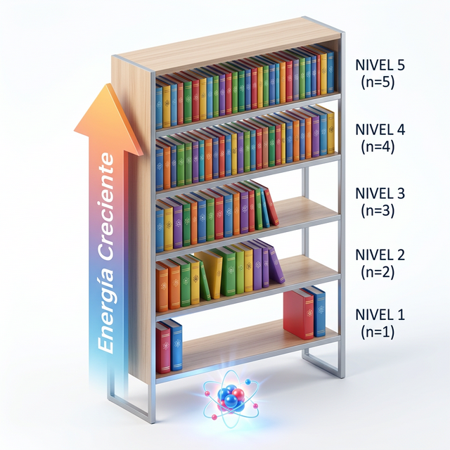 Niveles de Energía: Metáfora de la Estantería