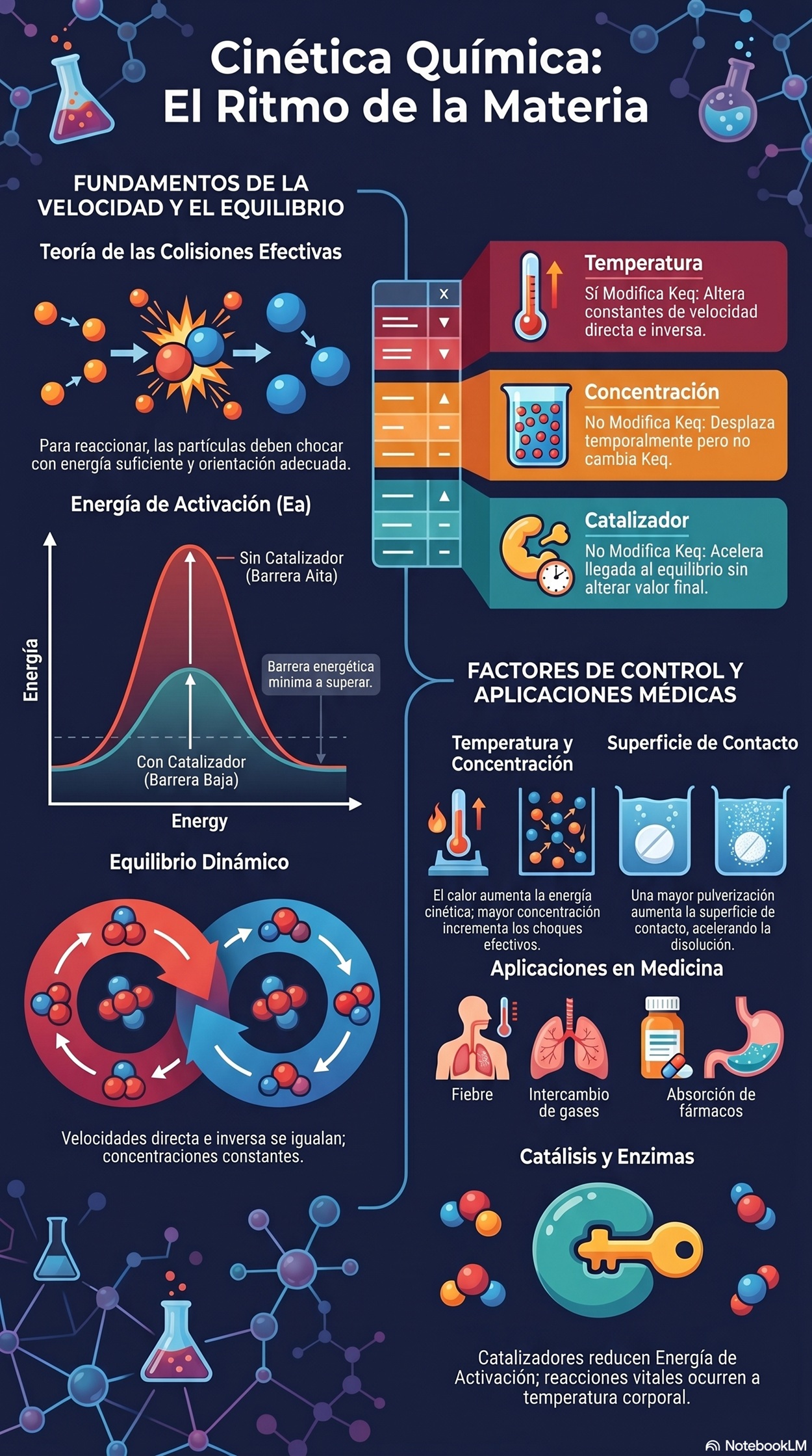 Infografía de velocidad de reacción