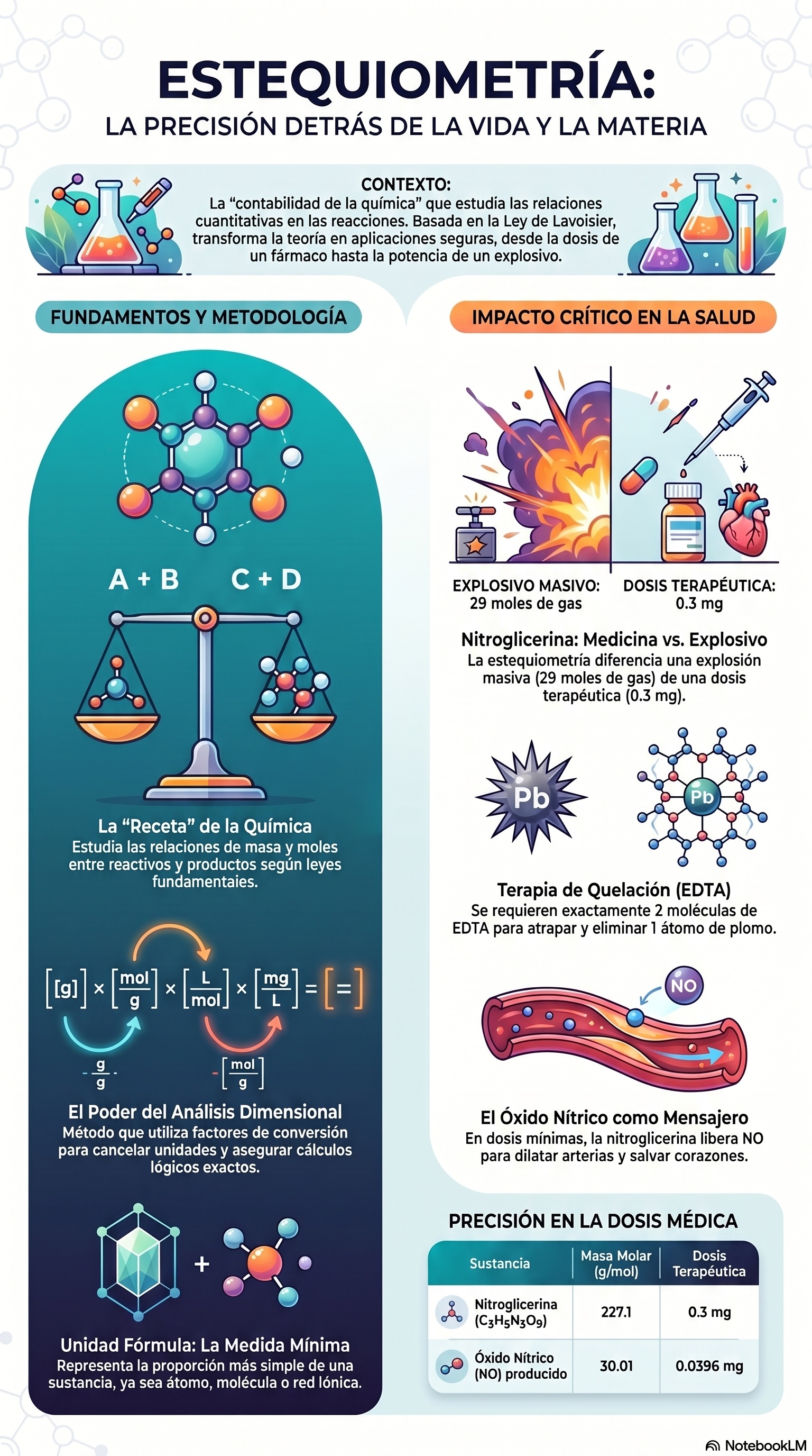 Infografía de Introducción a la Estequiometría