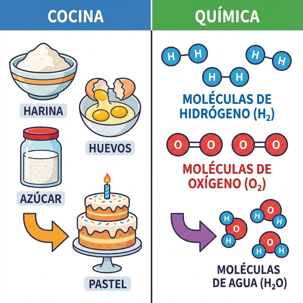 Receta de Cocina vs Receta Química